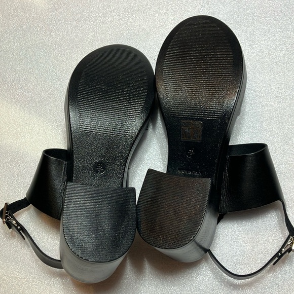 Topshop strappy leather sandal heels. Cute. Size 9. - Picture 5 of 7